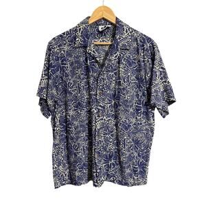 Hilo Hattie Hawaiian Button Down Shirt Size Large